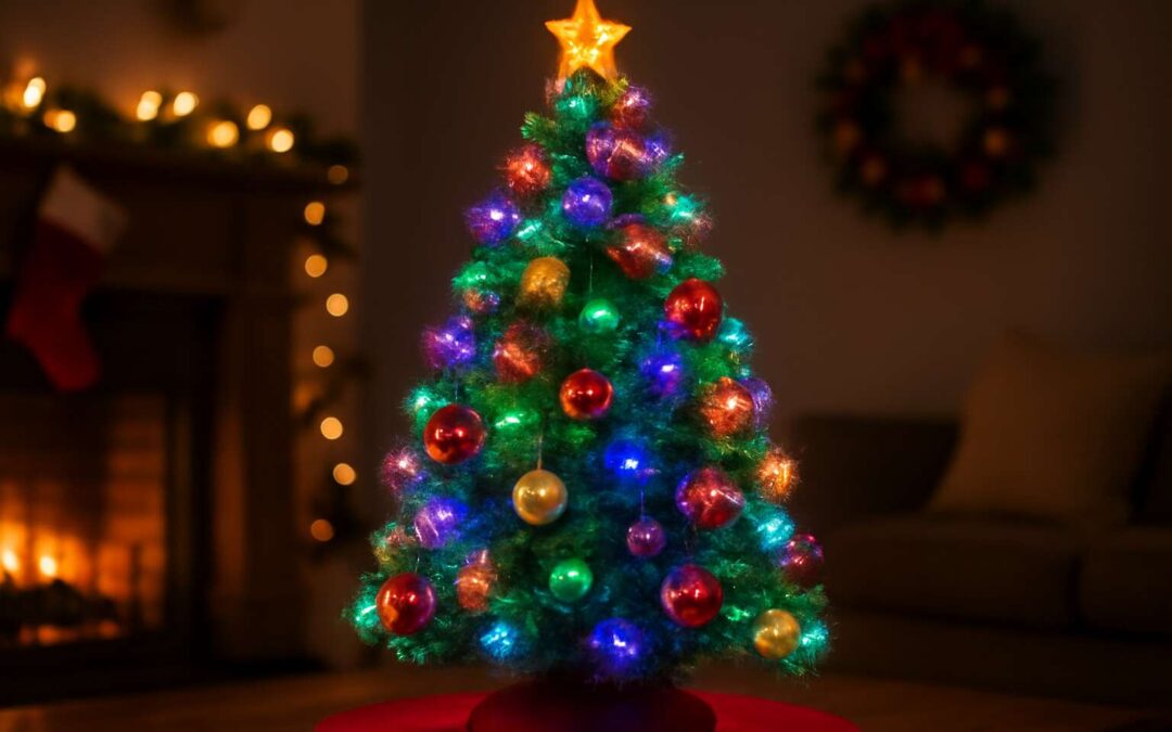 Brighten Your Holiday with a Stunning Large Fibre Optic Christmas Tree 3ft Tesco Collection