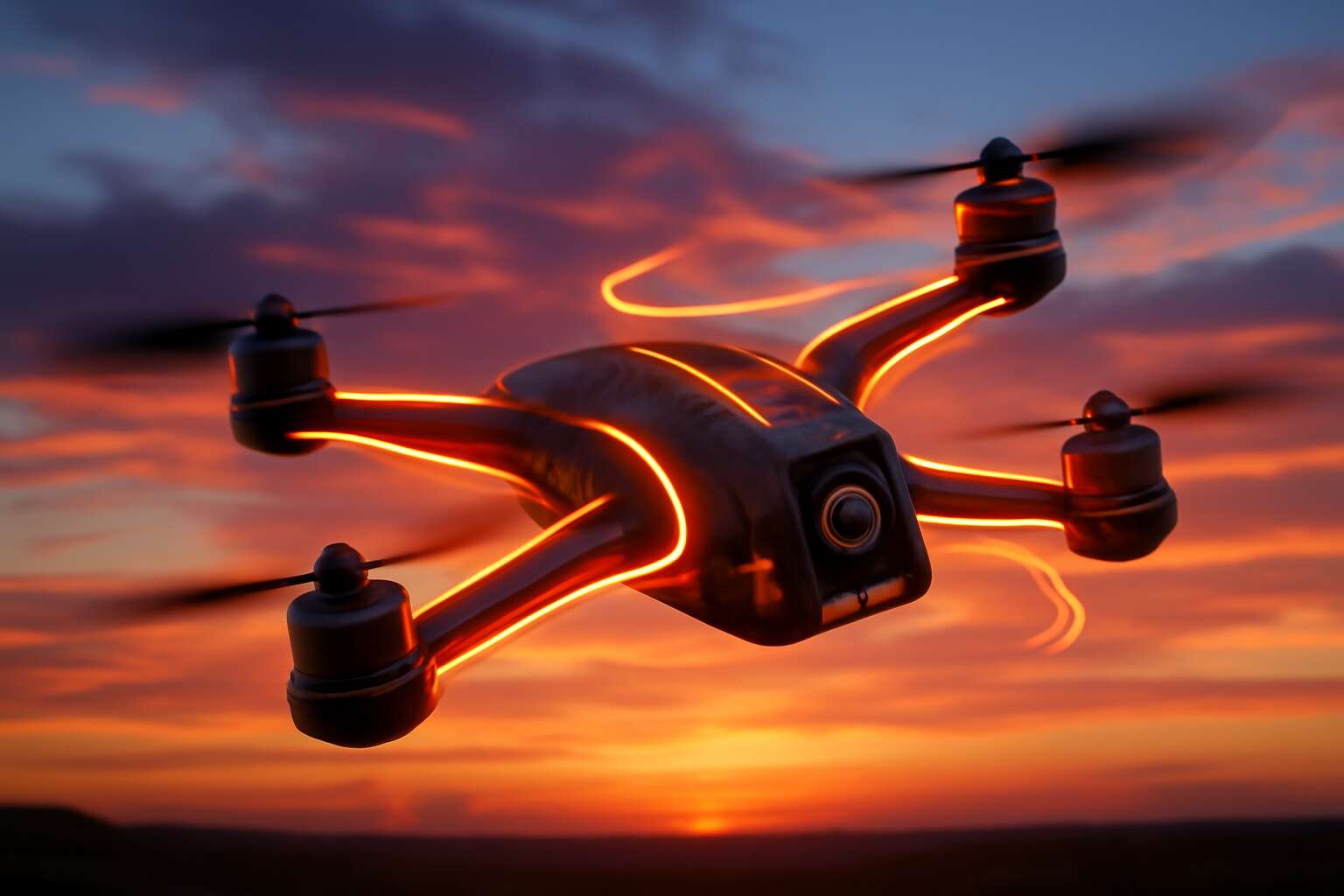 fibre optic fpv drone