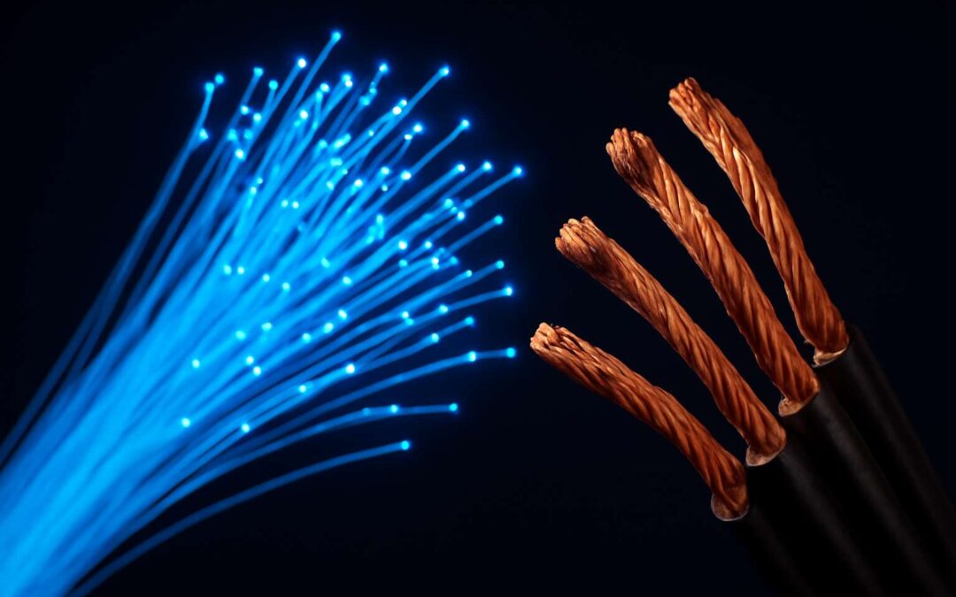 What are the pros and cons of fibre optic cable vs copper for your network?