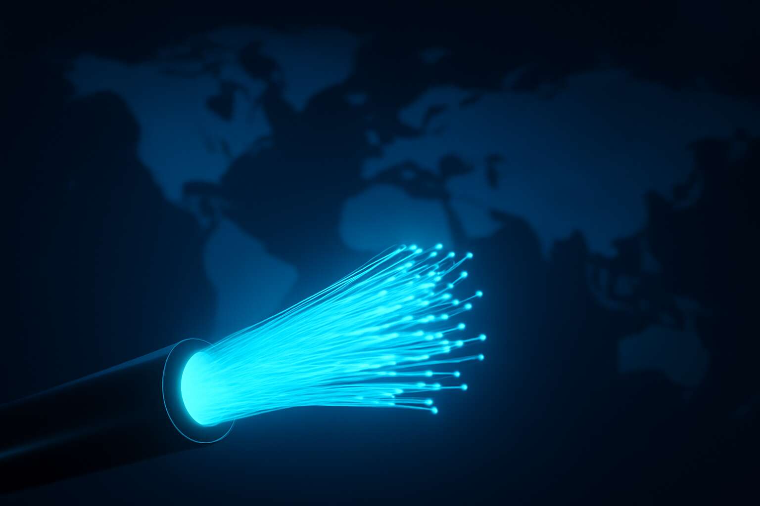 where was fibre optic cable invented