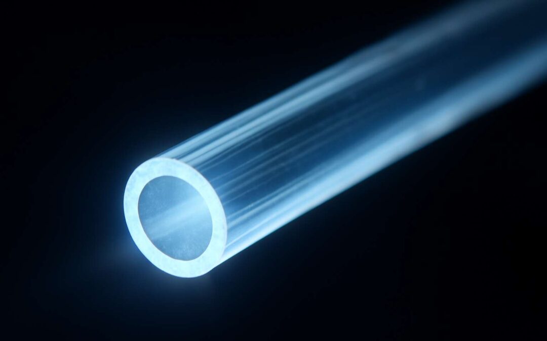 Shaping the network: fibre optic cable made from glass delivers blazing speeds